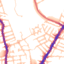 Daytime road noise heatmap for SW19 1TJ
