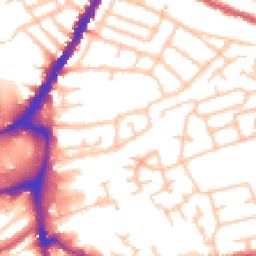 Daytime road noise heatmap for SW19 2EP