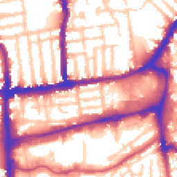 Daytime road noise heatmap for SW19 2NF