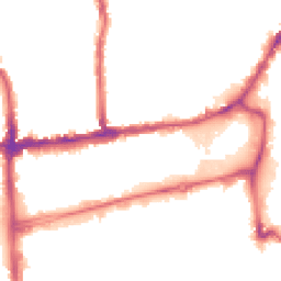 Night-time road noise heatmap for SW19 2NF