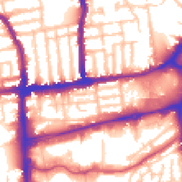 Daytime road noise heatmap for SW19 2NQ