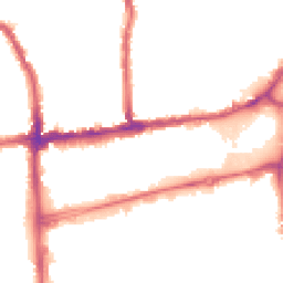 Night-time road noise heatmap for SW19 2NQ