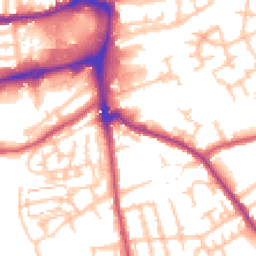 Daytime road noise heatmap for SW19 2QD
