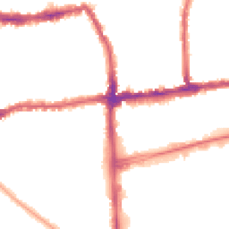 Night-time road noise heatmap for SW19 2TQ