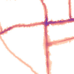 Night-time road noise heatmap for SW19 3AE