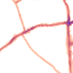 Night-time road noise heatmap for SW19 3AW