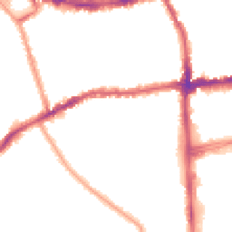Night-time road noise heatmap for SW19 3AZ