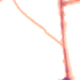 Night-time road noise heatmap for SW19 3EJ