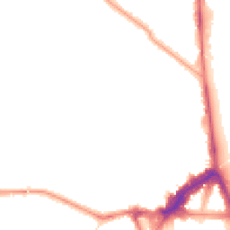 Night-time road noise heatmap for SW19 3JX