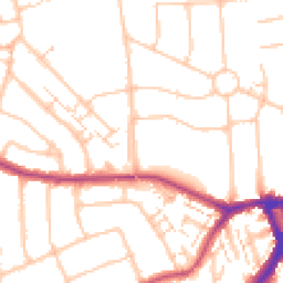 Daytime road noise heatmap for SW19 3LD