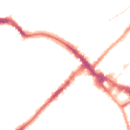 Night-time road noise heatmap for SW19 4AA