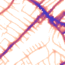 Daytime road noise heatmap for SW19 4EH