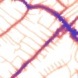 Daytime road noise heatmap for SW19 4EW