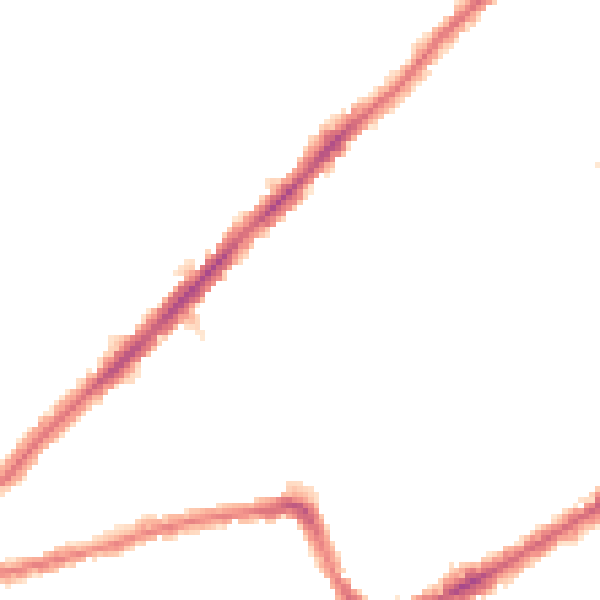 Night-time road noise heatmap for SW19 4JE