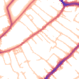 Daytime road noise heatmap for SW19 4NN