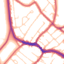 Daytime road noise heatmap for SW19 5DE