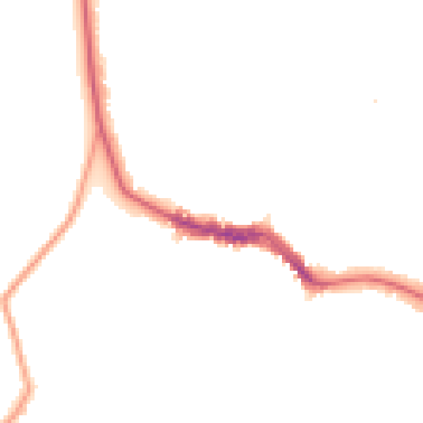 Night-time road noise heatmap for SW19 5EF