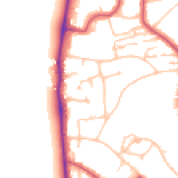 Daytime road noise heatmap for SW19 5JW