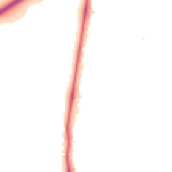 Night-time road noise heatmap for SW19 6BY