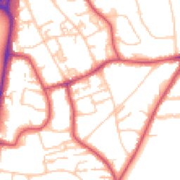 Daytime road noise heatmap for SW19 6ES
