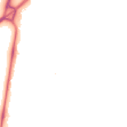 Night-time road noise heatmap for SW19 6ET