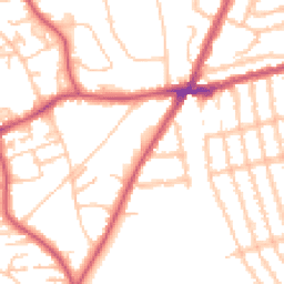 Daytime road noise heatmap for SW19 6PF