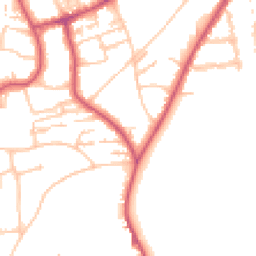 Daytime road noise heatmap for SW19 6QD
