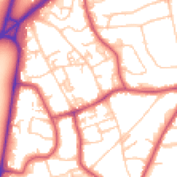 Daytime road noise heatmap for SW19 6RB