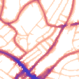 Daytime road noise heatmap for SW19 7BG