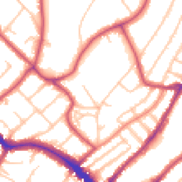 Daytime road noise heatmap for SW19 7BL