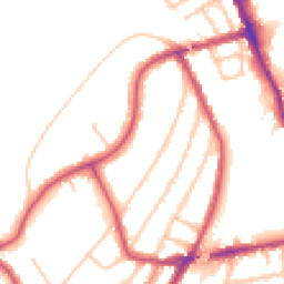 Daytime road noise heatmap for SW19 7EA