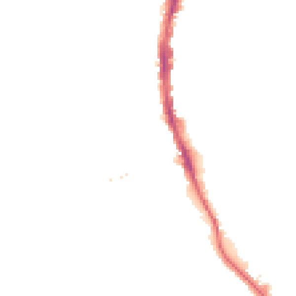 Night-time road noise heatmap for SW19 8DA