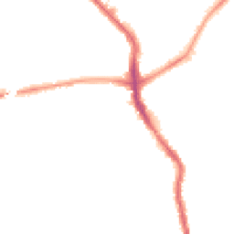 Night-time road noise heatmap for SW19 8LE