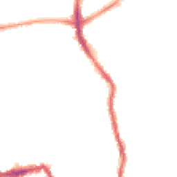 Night-time road noise heatmap for SW19 8NZ