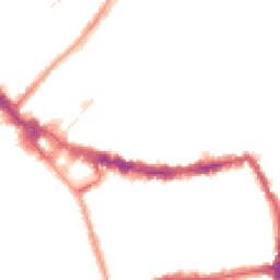Night-time road noise heatmap for SW19 8SU