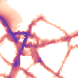 Night-time road noise heatmap for SW1E 5BH