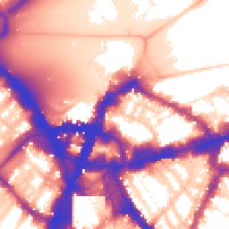 Daytime road noise heatmap for SW1E 5BJ