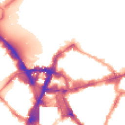 Night-time road noise heatmap for SW1E 5BJ