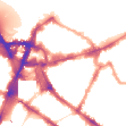 Night-time road noise heatmap for SW1E 5BP