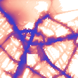 Daytime road noise heatmap for SW1E 5BX