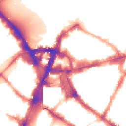 Night-time road noise heatmap for SW1E 5BX
