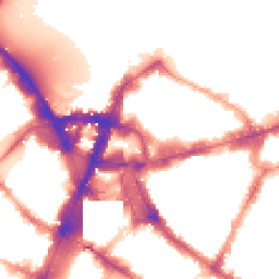 Night-time road noise heatmap for SW1E 5BY