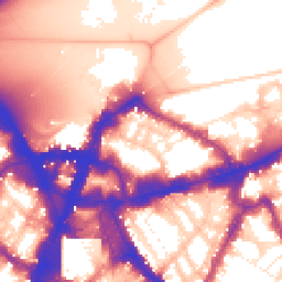 Daytime road noise heatmap for SW1E 5HW