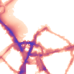 Night-time road noise heatmap for SW1E 5HY