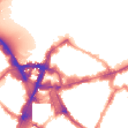 Night-time road noise heatmap for SW1E 5JD