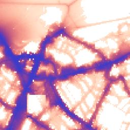Daytime road noise heatmap for SW1E 5JE