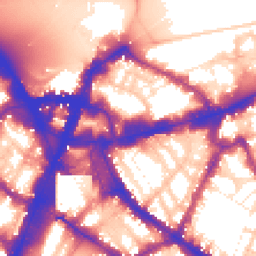 Daytime road noise heatmap for SW1E 5JH