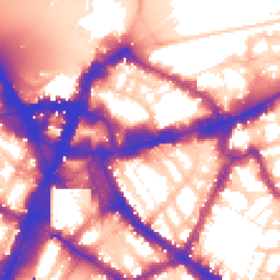 Daytime road noise heatmap for SW1E 5JL