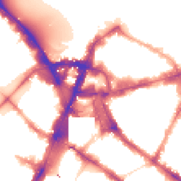 Night-time road noise heatmap for SW1E 5LB