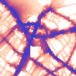 Daytime road noise heatmap for SW1E 5ND